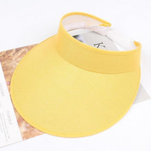 Load image into Gallery viewer, Sun Elastic Plain Unisex Fashion Adjustable Hat Solid Visor