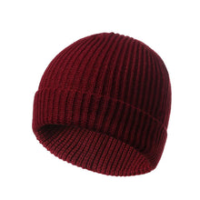 Load image into Gallery viewer, Hat Knitted Unisex Solid Warm Casual Winter Soft Hats Crimping
