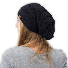 Load image into Gallery viewer, Wine Unisex Headwear red wash Hand Light Hats Black Winter Striped Knitted White Stretchy None only gray Warm Soft