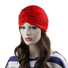 Load image into Gallery viewer, Red Ear Protection Black Red Hat Royal Yoga Blue Solid 35g Coffee Women Fashion Wine Casual Headkerchief All Pleated